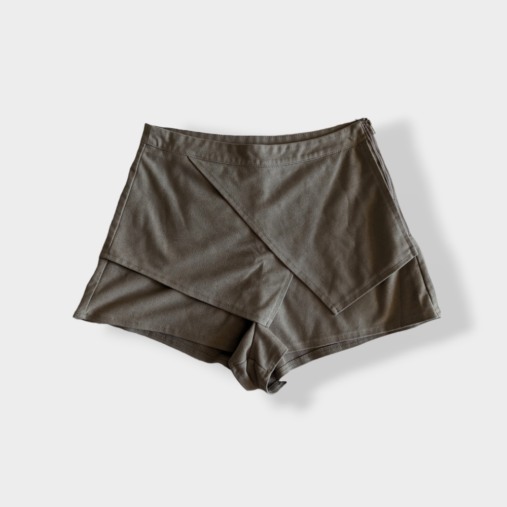 Indikah Faux Suede Skort